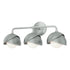 Hubbardton Forge Brooklyn 3 Light Double Shade Bath Sconce in Black Finish Model: 201375-SKT-10-02-GG0711