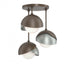 Hubbardton Forge Brooklyn 3 Light Double Shade Semi Flush Model: 121374-SKT-05-20-GG0711