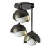 Hubbardton Forge Brooklyn 3 Light Double Shade Semi Flush Model: 121374-SKT-14-20-GG0711