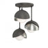 Hubbardton Forge Brooklyn 3 Light Double Shade Semi Flush Model: 121374-SKT-20-05-GG0711