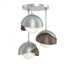 Hubbardton Forge Brooklyn 3 Light Double Shade Semi Flush Model: 121374-SKT-82-07-GG0711