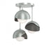 Hubbardton Forge Brooklyn 3 Light Double Shade Semi Flush Model: 121374-SKT-82-07-GG0711