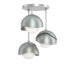 Hubbardton Forge Brooklyn 3 Light Double Shade Semi Flush Model: 121374-SKT-82-07-GG0711