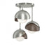 Hubbardton Forge Brooklyn 3 Light Double Shade Semi Flush Model: 121374-SKT-85-20-GG0711