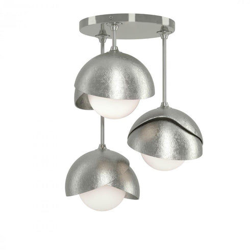Hubbardton Forge Brooklyn 3 Light Double Shade Semi Flush Model: 121374-SKT-85-20-GG0711