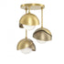 Hubbardton Forge Brooklyn 3 Light Double Shade Semi Flush Model: 121374-SKT-86-86-GG0711
