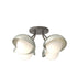 Hubbardton Forge Brooklyn 4 Light Single Shade Semi Flush Model: 121375-SKT-07-82-GG0711