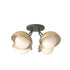 Hubbardton Forge Brooklyn 4 Light Single Shade Semi Flush Model: 121375-SKT-20-82-GG0711