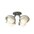 Hubbardton Forge Brooklyn 4 Light Single Shade Semi Flush Model: 121375-SKT-20-82-GG0711