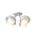 Hubbardton Forge Brooklyn 4 Light Single Shade Semi Flush Model: 121375-SKT-82-20-GG0711