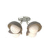 Hubbardton Forge Brooklyn 4 Light Single Shade Semi Flush Model: 121375-SKT-85-05-GG0711