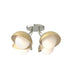 Hubbardton Forge Brooklyn 4 Light Single Shade Semi Flush Model: 121375-SKT-85-05-GG0711