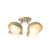 Hubbardton Forge Brooklyn 4 Light Single Shade Semi Flush Model: 121375-SKT-86-82-GG0711