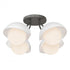 Hubbardton Forge Brooklyn 4 Light Single Shade Semi Flush Model: 121375-SKT-89-10-GG0711