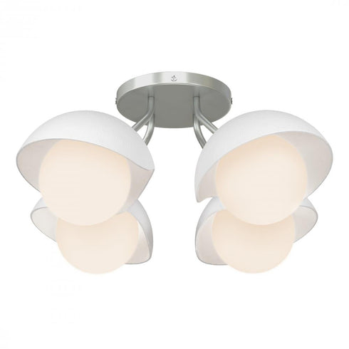 Hubbardton Forge Brooklyn 4 Light Single Shade Semi Flush Model: 121375-SKT-89-10-GG0711