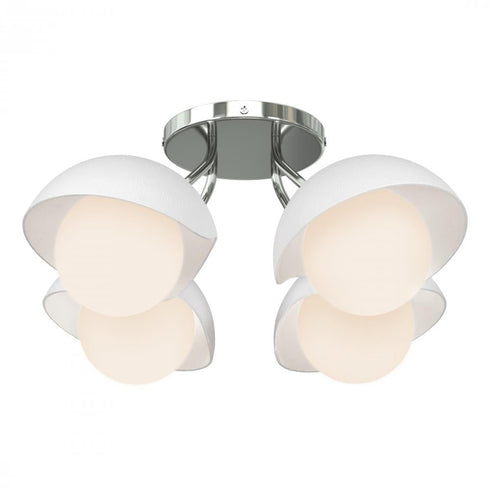 Hubbardton Forge Brooklyn 4 Light Single Shade Semi Flush Model: 121375-SKT-89-10-GG0711