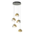 Hubbardton Forge Brooklyn 5 Light Double Shade Pendant in White Finish Model: 131125-SKT-LONG-02-02-GG0711