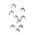 Hubbardton Forge Brooklyn 9 Light Double Shade Pendant Model: 131105-SKT-STND-10-89-GG0711