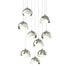Hubbardton Forge Brooklyn 9 Light Double Shade Pendant Model: 131105-SKT-STND-10-89-GG0711