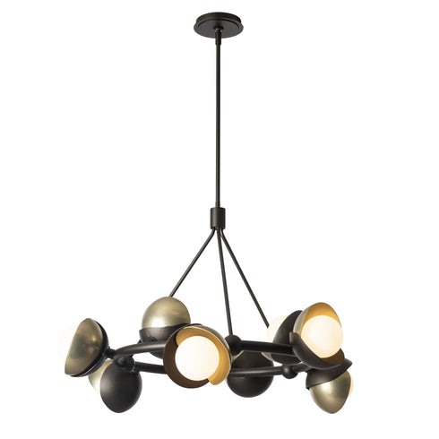 Hubbardton Forge Brooklyn 9 Light Double Shade Ring Pendant Model: 131068-SKT-MULT-82-89-GG0711