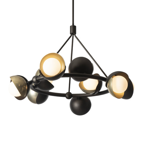 Hubbardton Forge Brooklyn 9 Light Double Shade Ring Pendant Model: 131068-SKT-MULT-82-89-GG0711