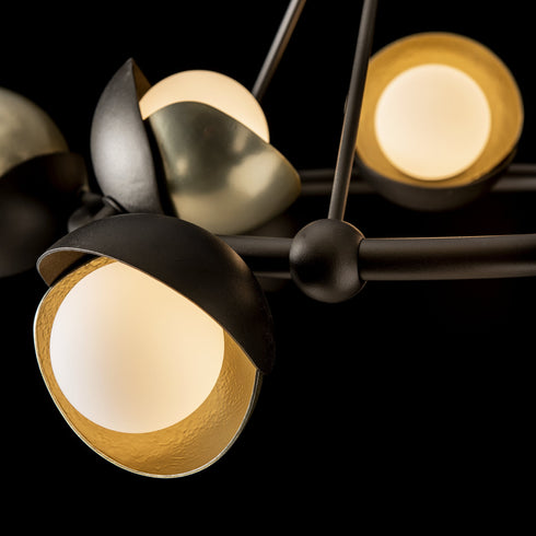 Hubbardton Forge Brooklyn 9 Light Double Shade Ring Pendant Model: 131068-SKT-MULT-82-89-GG0711