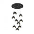 Hubbardton Forge Brooklyn 9 Light Double Shade Round Pendant Model: 131105-SKT-STND-20-84-GG0711