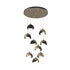 Hubbardton Forge Brooklyn 9 Light Double Shade Round Pendant Model: 131105-SKT-STND-20-84-GG0711