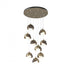 Hubbardton Forge Brooklyn 9 Light Double Shade Round Pendant Model: 131105-SKT-STND-20-84-GG0711