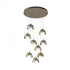 Hubbardton Forge Brooklyn 9 Light Double Shade Round Pendant Model: 131105-SKT-STND-20-84-GG0711