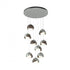 Hubbardton Forge Brooklyn 9 Light Double Shade Round Pendant Model: 131105-SKT-STND-20-84-GG0711