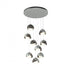 Hubbardton Forge Brooklyn 9 Light Double Shade Round Pendant Model: 131105-SKT-STND-20-84-GG0711