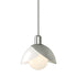 Hubbardton Forge Brooklyn Double Shade Art Glass Mini Pendant in White Finish Model: 181184-SKT-MULT-02-BB0757