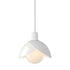 Hubbardton Forge Brooklyn Double Shade Art Glass Mini Pendant in White Finish Model: 181184-SKT-MULT-02-BB0757