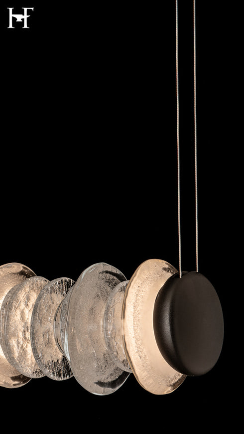 Hubbardton Forge Cairn Linear LED Pendant in Oil Rubbed Bronze Finish Model: 139975-LED-STND-14