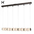 Hubbardton Forge Cairn Linear LED Pendant in Oil Rubbed Bronze Finish Model: 139975-LED-STND-14