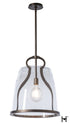 Hubbardton Forge Caliper Large Pendant in Dark Smoke Finish Model: 131066-SKT-MULT-07-ZM0819