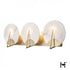Hubbardton Forge Callisto 3 Light Bath Sconce in Modern Brass Finish Model: 201057-SKT-86-AR