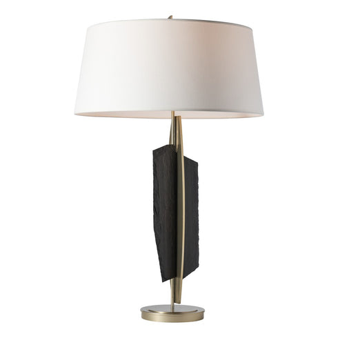 Hubbardton Forge Cambrian Table Lamp in Modern Brass Finish Model: 272115-SKT-86-SL-SF2210