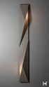 Hubbardton Forge Carbon Large Outdoor Sconce in Coastal Burnished Steel Finish Model: 302044-SKT-LFT-78