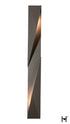 Hubbardton Forge Carbon Large Outdoor Sconce in Coastal Burnished Steel Finish Model: 302044-SKT-LFT-78