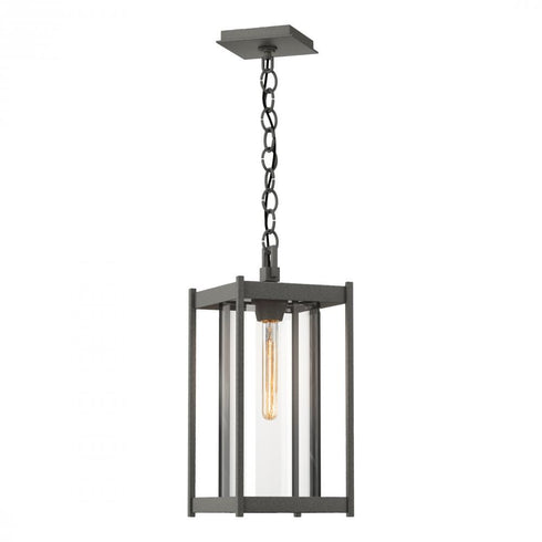 Hubbardton Forge Cela Large Outdoor Lantern in Coastal Oil Rubbed Bronze Finish Model: 362023-SKT-14-GG0731