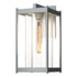 Hubbardton Forge Cela Large Outdoor Sconce in Coastal Oil Rubbed Bronze Finish Model: 302023-SKT-14-GG0731