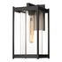 Hubbardton Forge Cela Large Outdoor Sconce in Coastal Oil Rubbed Bronze Finish Model: 302023-SKT-14-GG0731