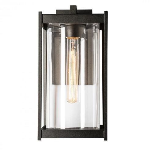 Hubbardton Forge Cela Large Outdoor Sconce in Coastal Oil Rubbed Bronze Finish Model: 302023-SKT-14-GG0731