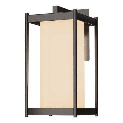 Hubbardton Forge Cela Large Outdoor Sconce in Coastal Oil Rubbed Bronze Finish Model: 302023-SKT-14-GG0731