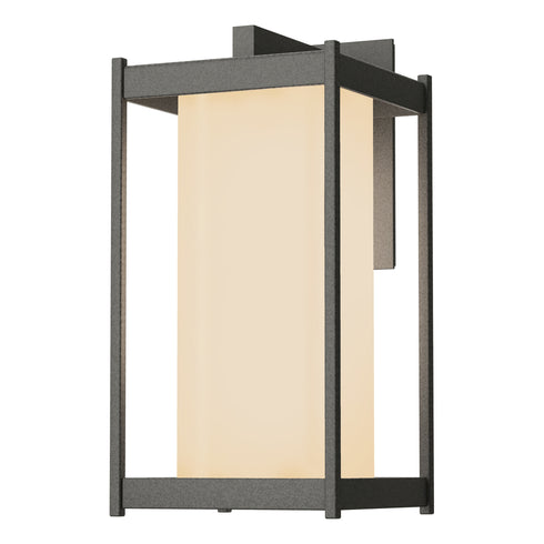 Hubbardton Forge Cela Large Outdoor Sconce in Coastal Oil Rubbed Bronze Finish Model: 302023-SKT-14-GG0731
