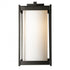 Hubbardton Forge Cela Large Outdoor Sconce in Coastal Oil Rubbed Bronze Finish Model: 302023-SKT-14-GG0731