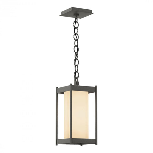 Hubbardton Forge Cela Medium Outdoor Lantern in Coastal Oil Rubbed Bronze Finish Model: 362021-SKT-14-GG0730