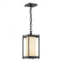 Hubbardton Forge Cela Medium Outdoor Lantern in Coastal Oil Rubbed Bronze Finish Model: 362021-SKT-14-GG0730